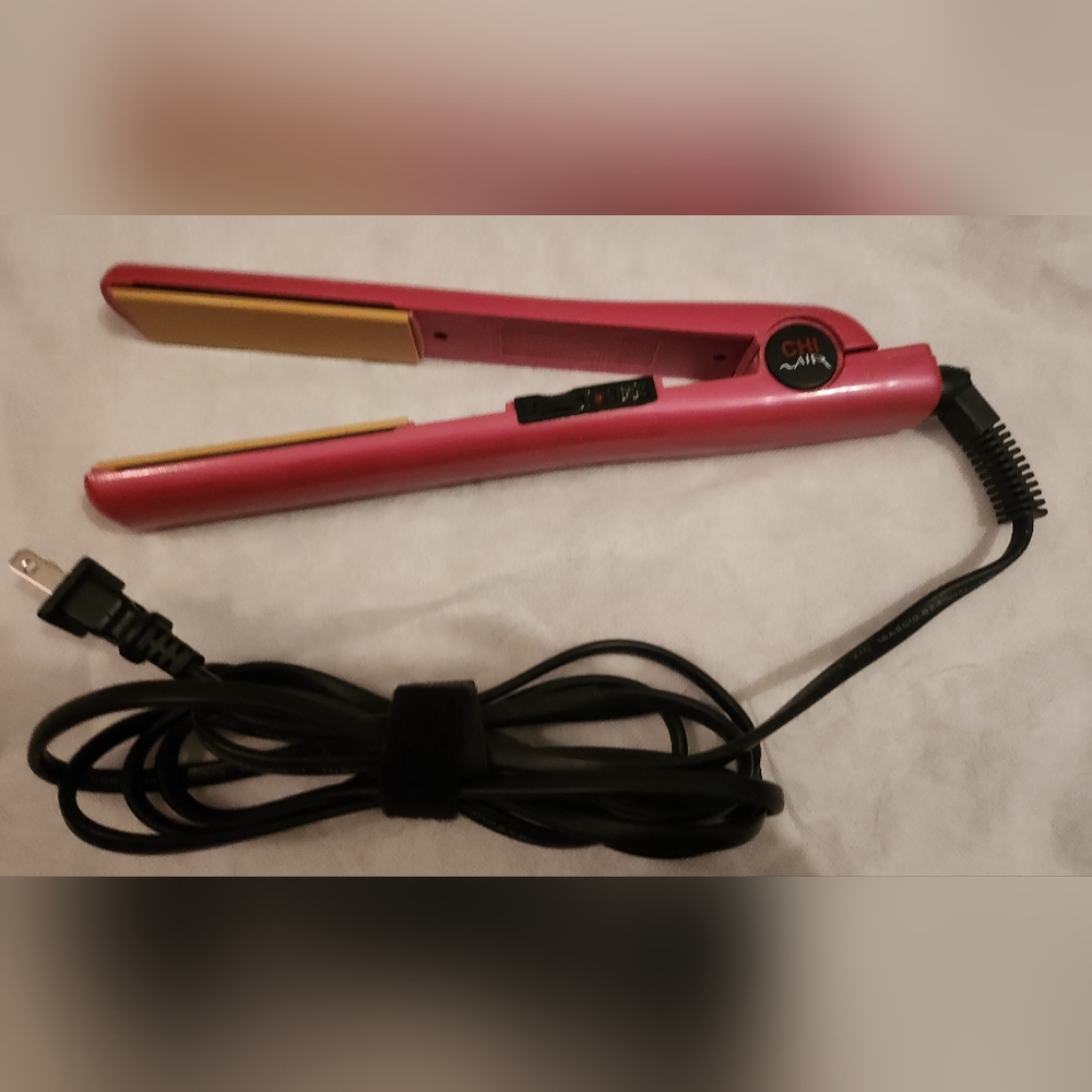 CHI Tourmaline Ceramic 1" Hairstyling Iron Pure Pink